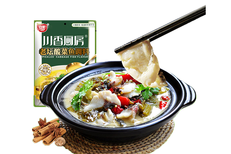 BAIJIACHENJI PICKLED CABBAGE FISH FLAVOR BONE SOUP 300G